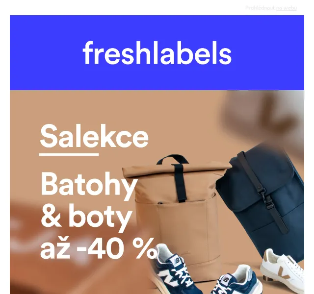 Freshlabels: Boty a batohy se slevou až 40 % – prosinec 2022 | Nuslet.cz