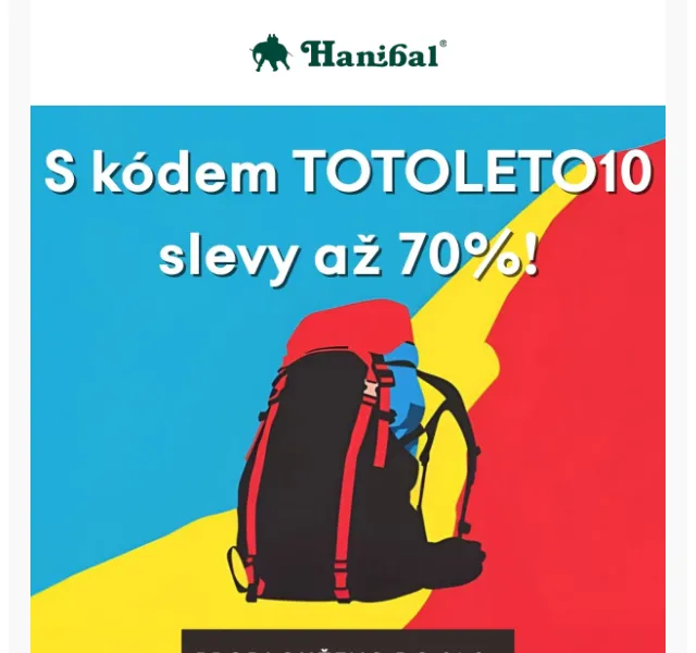 Hanibal: Slevy až 70 % prodlouženy – srpen 2025 | Nuslet.cz