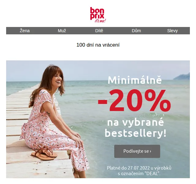 Bonprix: minimálně -20% na bestsellery – červen 2026 | Nuslet.cz