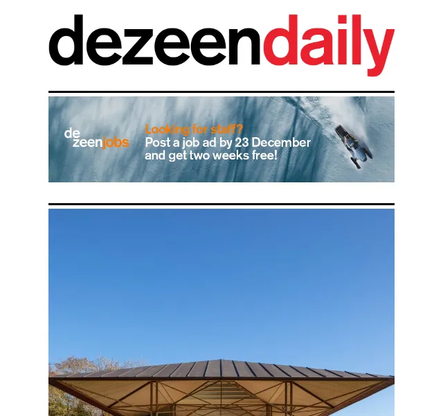 Dezeen Daily: Novinky z architektury a designu – červenec 2026 | Nuslet.cz