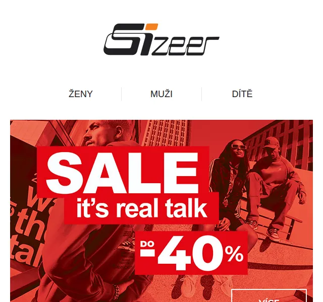Sizeer: SALE až -40 % na streetwear – červen 2026 | Nuslet.cz