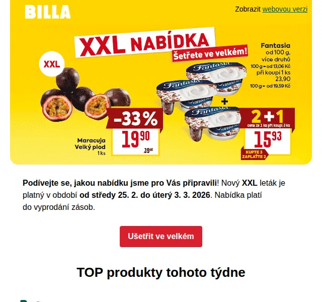 Billa: XXL nabídka slev až 47 % – červenec 2026 | Nuslet.cz