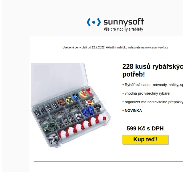 Sunnysoft: Airduster, vysílačka, batoh, TV Stick – červenec 2026 | Nuslet.cz