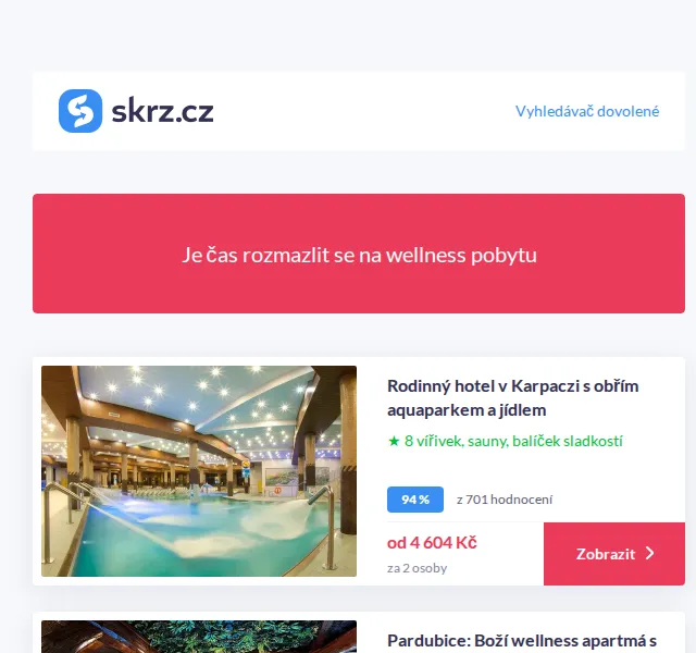 Vánoce na Skrz: Wellness pobyty a slevy – červenec 2026 | Nuslet.cz