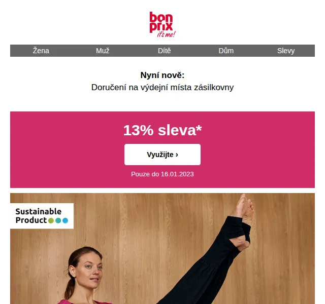 bonprix: 13% sleva na zimní bestsellery – červen 2026 | Nuslet.cz