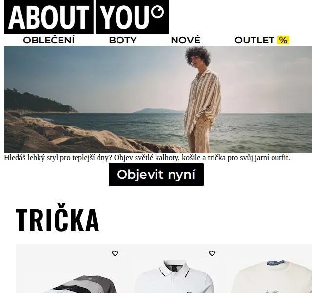 ABOUT YOU: vzdušné basic kousky na jaro – červen 2026 | Nuslet.cz