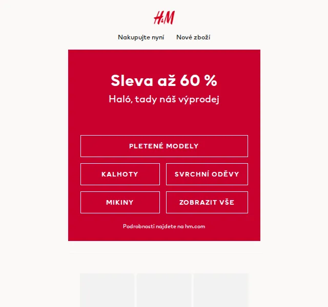 H&M: Sleva až 60 % na pletené modely a kabáty – červen 2026 | Nuslet.cz