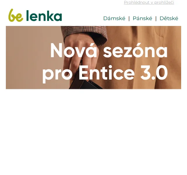 Be Lenka: Entice 3.0 Vegan – nové barvy – září 2026