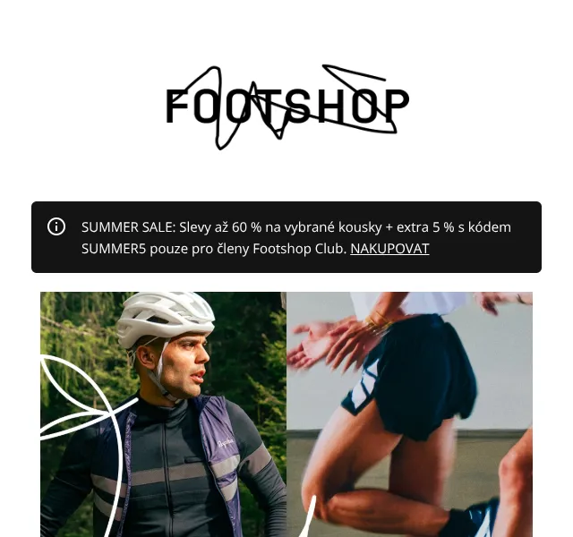 Footshop: Slevy až 60 % na sport + extra 5 % – červenec 2026