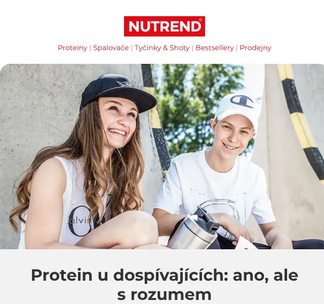 Nutrend: 100% Whey Protein 20 % sleva – září 2026