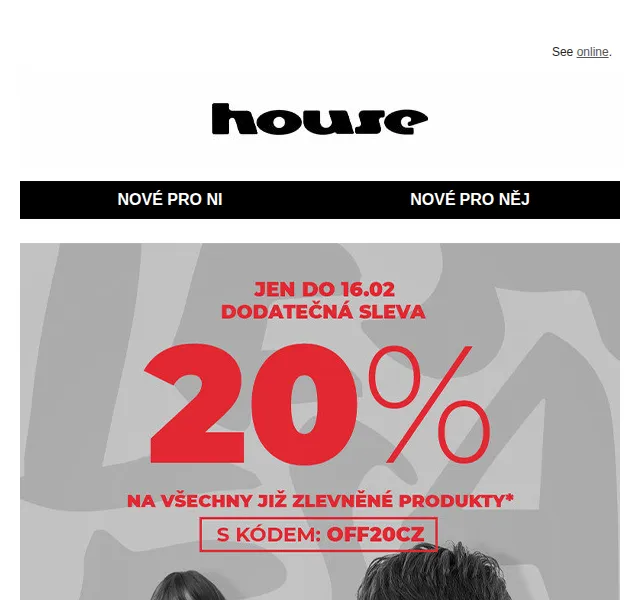 HOUSE: -20 % na zlevněné produkty – červen 2026 | Nuslet.cz