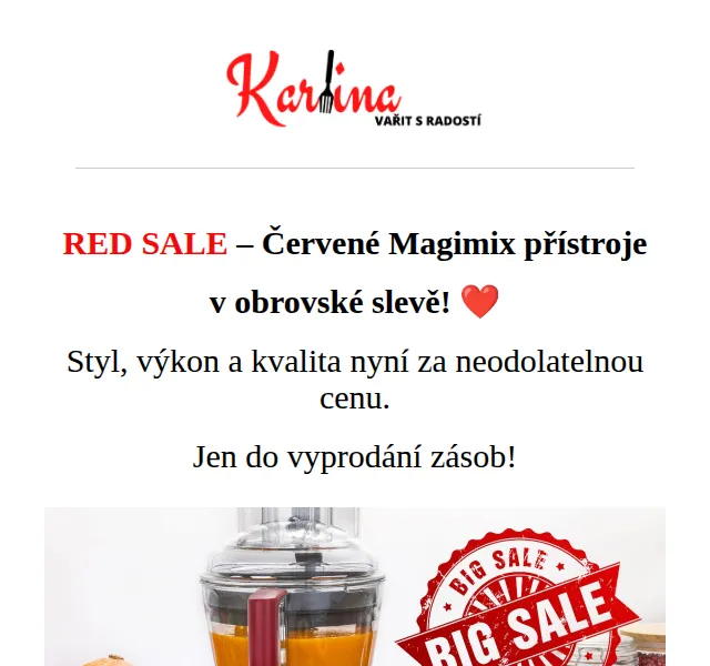 Karlina CZ: RED SALE Magimix – červenec 2026 | Nuslet.cz