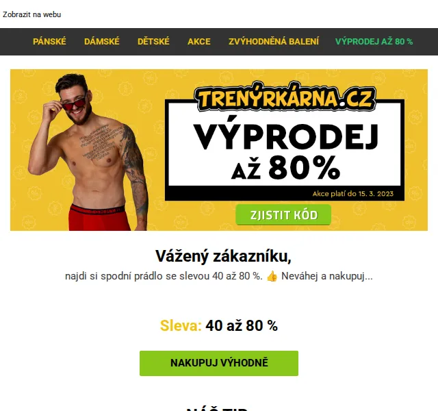 Lukáš z Trenýrkárna.cz: Styx 5pack trenky – výprodej až 80 % – červenec 2026 | Nuslet.cz