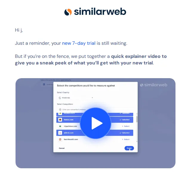 SimilarWeb: bezplatný 7denní trial – červenec 2026 | Nuslet.cz