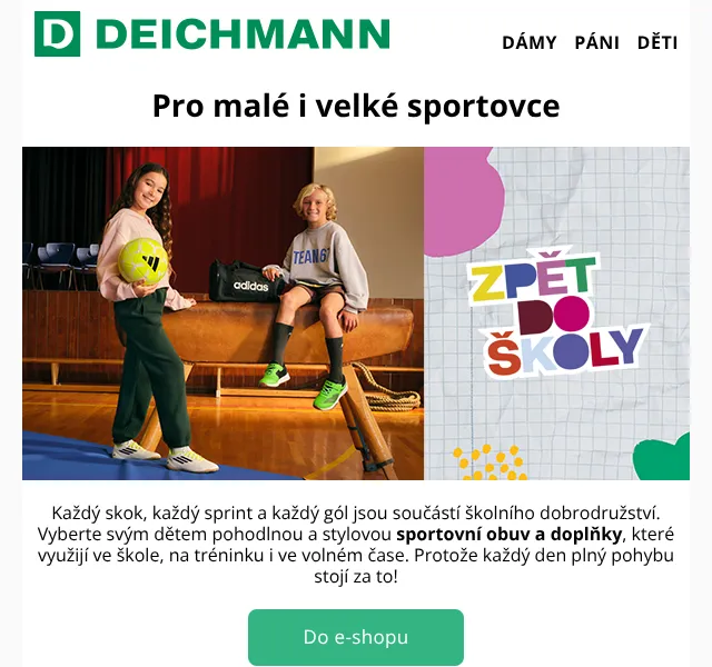 DEICHMANN: Sportovní obuv pro děti – od 249 Kč – srpen 2026