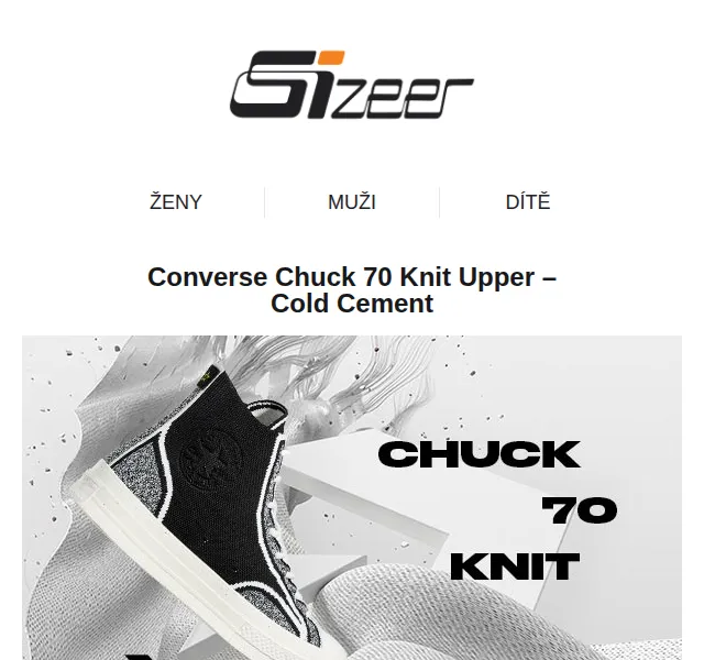 Sizeer: Converse Chuck 70 Knit Upper – červen 2026 | Nuslet.cz