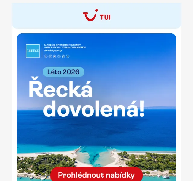 TUI Česká republika: Dovolená v Řecku – červen 2026 | Nuslet.cz