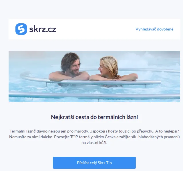 Skrz: Slevy na termální pobyty – červenec 2026 | Nuslet.cz