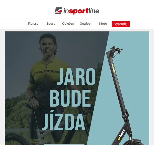 inSPORTline: Jarní slevy na e-kola a koloběžky – červen 2026 | Nuslet.cz