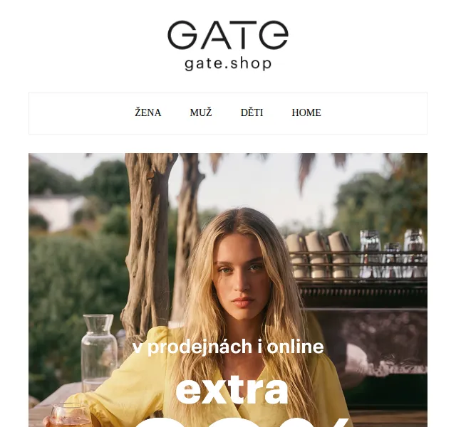 Gate.shop: sleva -20 % na vše – červenec 2026 | Nuslet.cz