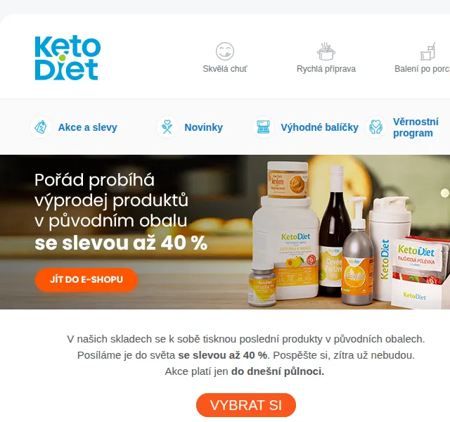 KetoDiet: Sleva až 40 % na poslední kusy – červen 2026 | Nuslet.cz