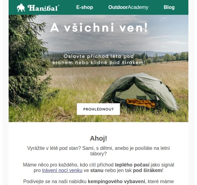 Hanibal: Kempingové vybavení Therm-a-Rest – červen 2026 | Nuslet.cz
