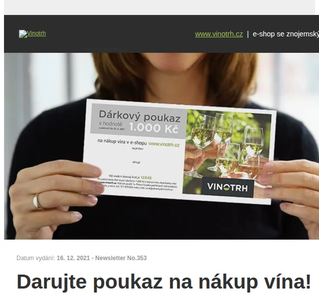 Vinotrh: Dárkový poukaz na víno – červen 2026 | Nuslet.cz
