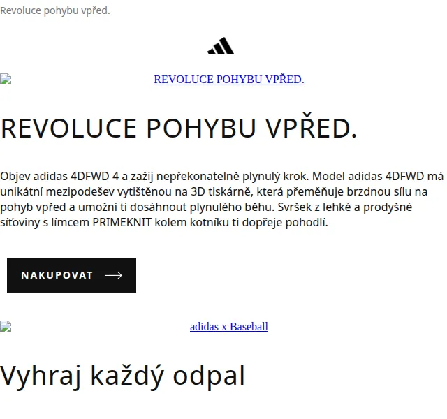Adidas: Revoluce pohybu vpřed – červenec 2026 | Nuslet.cz