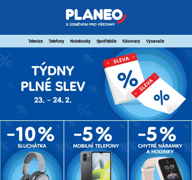 Planeo: Široká nabídka elektroniky – červenec 2026 | Nuslet.cz