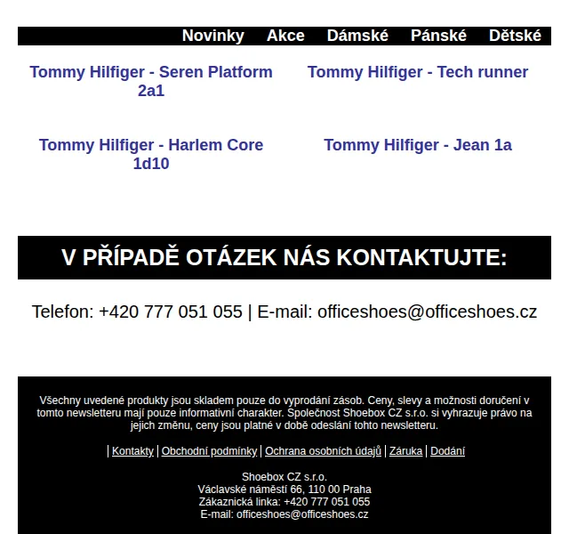 Office Shoes: Tenisky Tommy Hilfiger – červenec 2026 | Nuslet.cz