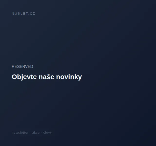 RESERVED: -10 % na vše – červen 2026 | Nuslet.cz