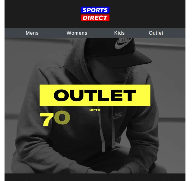 Sportsdirect: V outletu až 70% sleva na známé značky – červenec 2026 | Nuslet.cz