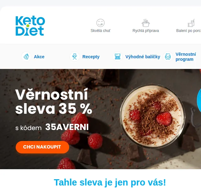 KetoDiet: SLEVA 35 % za věrnost – červenec 2026 | Nuslet.cz