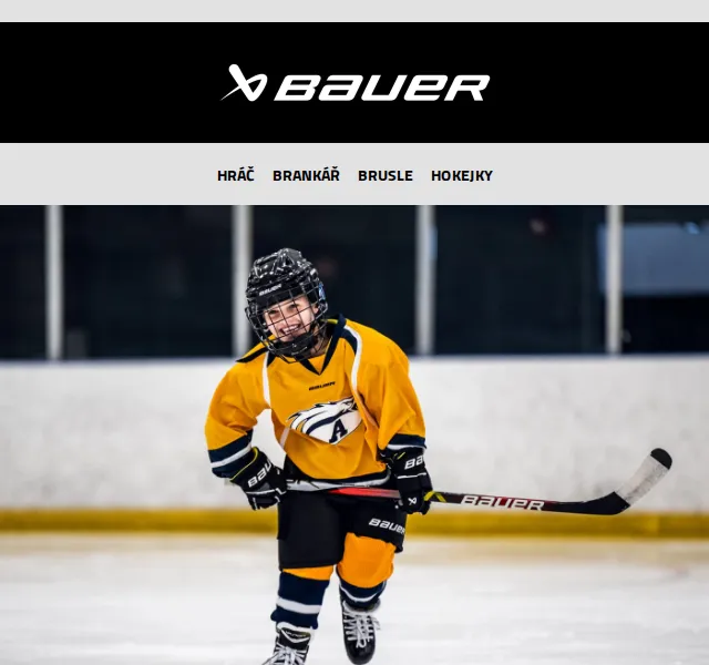 Bauer Hockey Česko: Sleva 10 % na dětské hokejky – červenec 2026 | Nuslet.cz