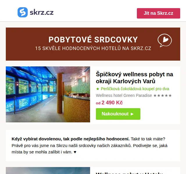 Skrz.cz: TOP hotely wellness – červenec 2026 | Nuslet.cz