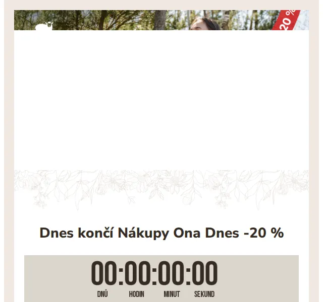 Ovečkárna: Nákupy Ona Dnes -20 % – červenec 2026 | Nuslet.cz