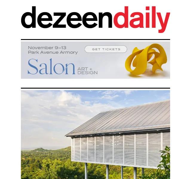 Dezeen Daily: Novinky ze světa architektury – červenec 2026 | Nuslet.cz