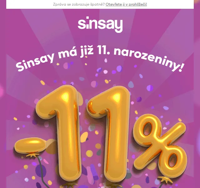 Sinsay: -11 % na vše – červenec 2026 | Nuslet.cz